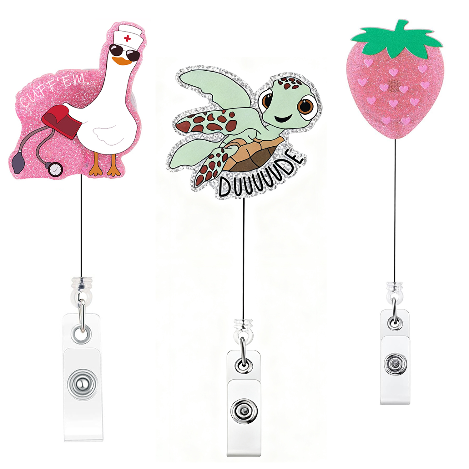 Xray Tech Accessories - Retractable Nurse Badge Clip Perfect Gift