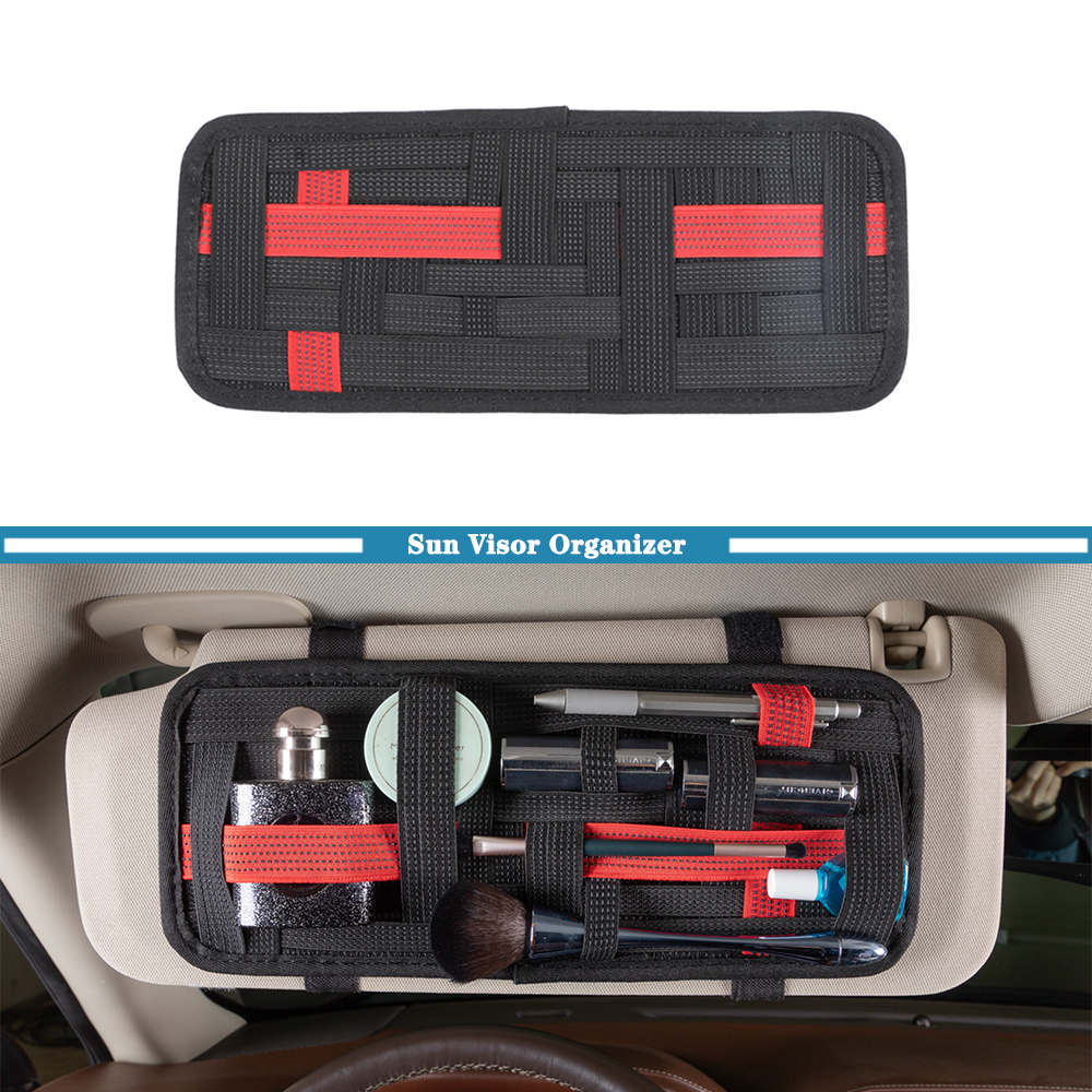 Tech Accessories Bag - Car Sun Visor Organizer Pouch Case
