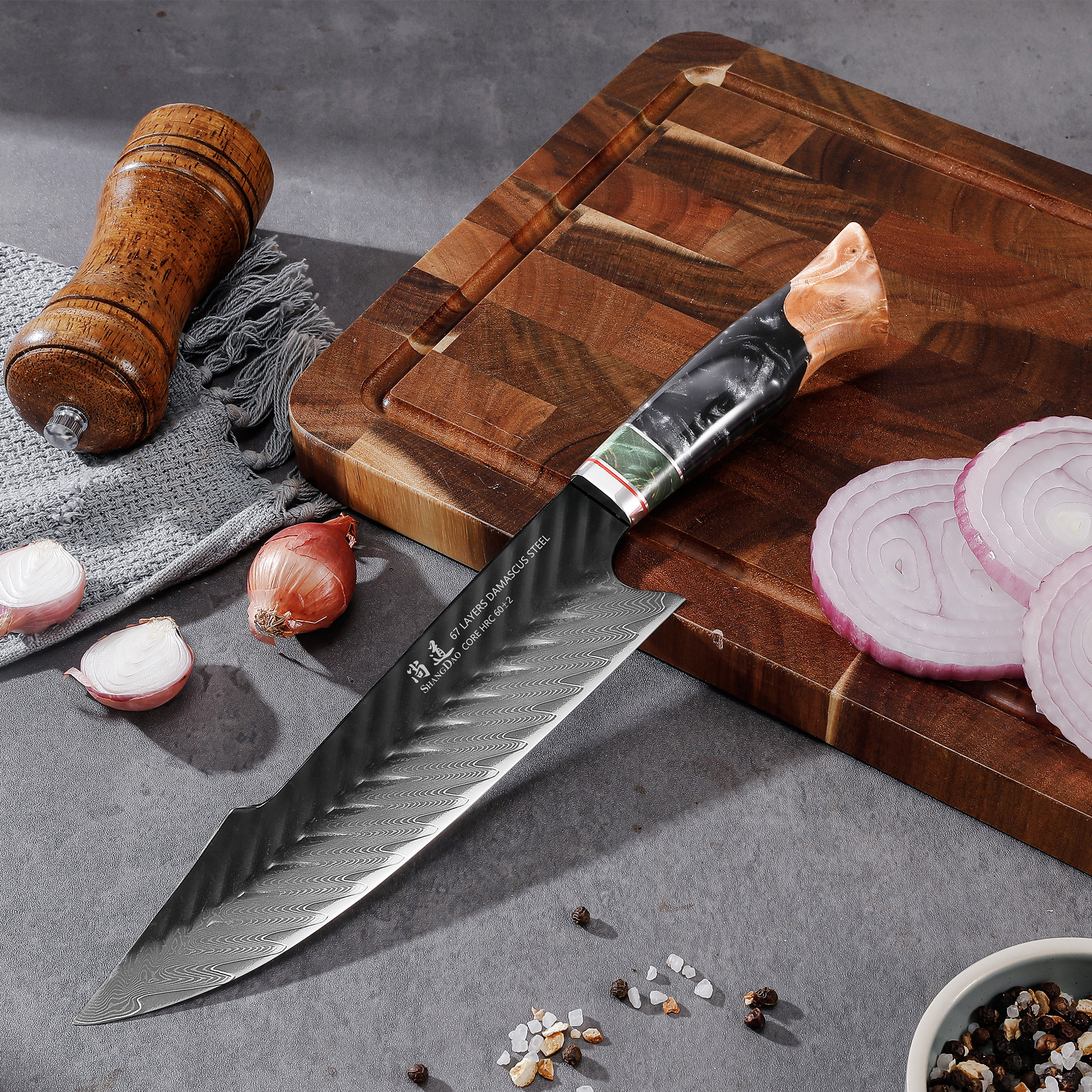 SHANGDAO 3PCS 67 Layers Damasc - đánh giá và giá High Tech Kitchen Accessories