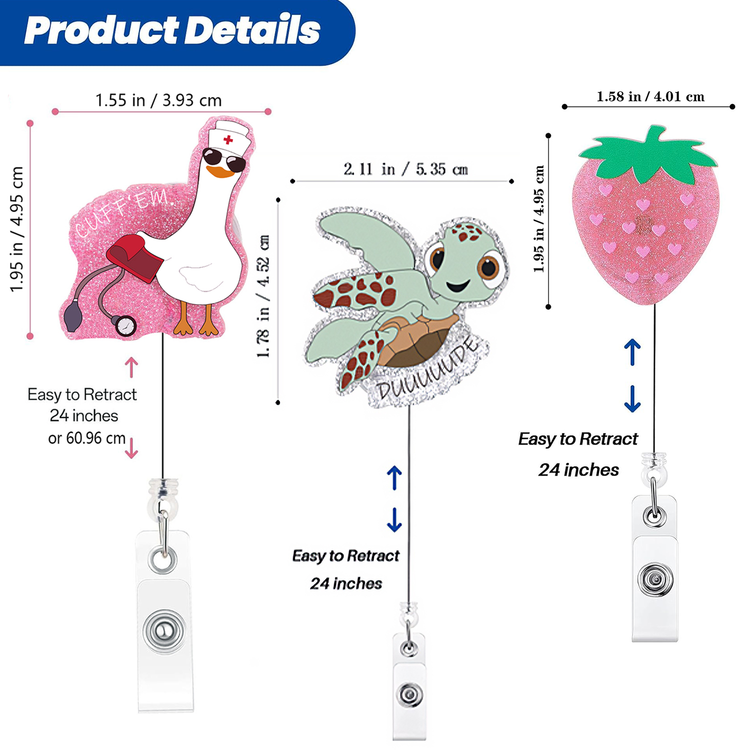 Retractable Nurse Badge Clip P - đánh giá và giá Xray Tech Accessories
