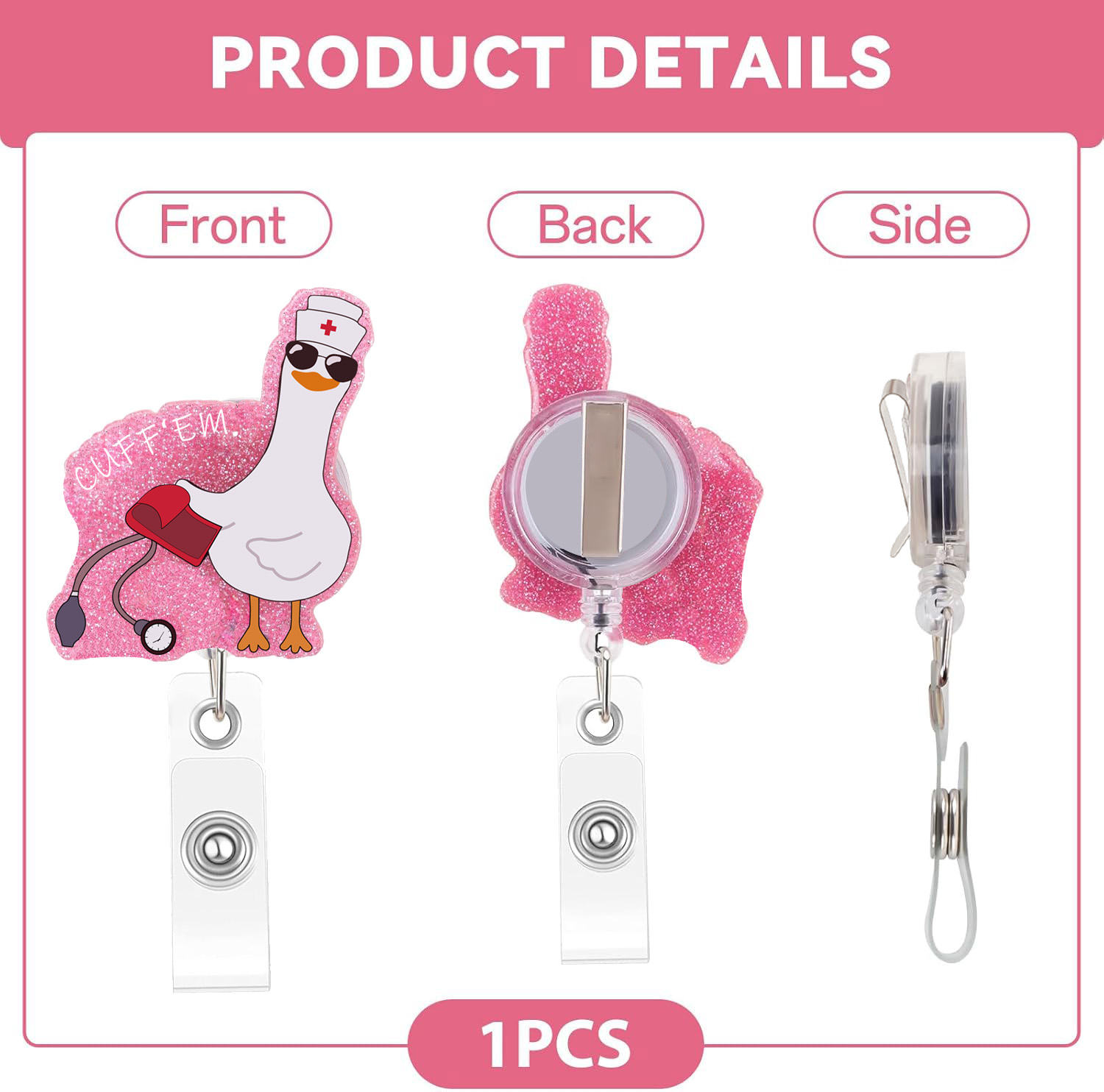Retractable Nurse Badge Clip P - đánh giá và giá Xray Tech Accessories