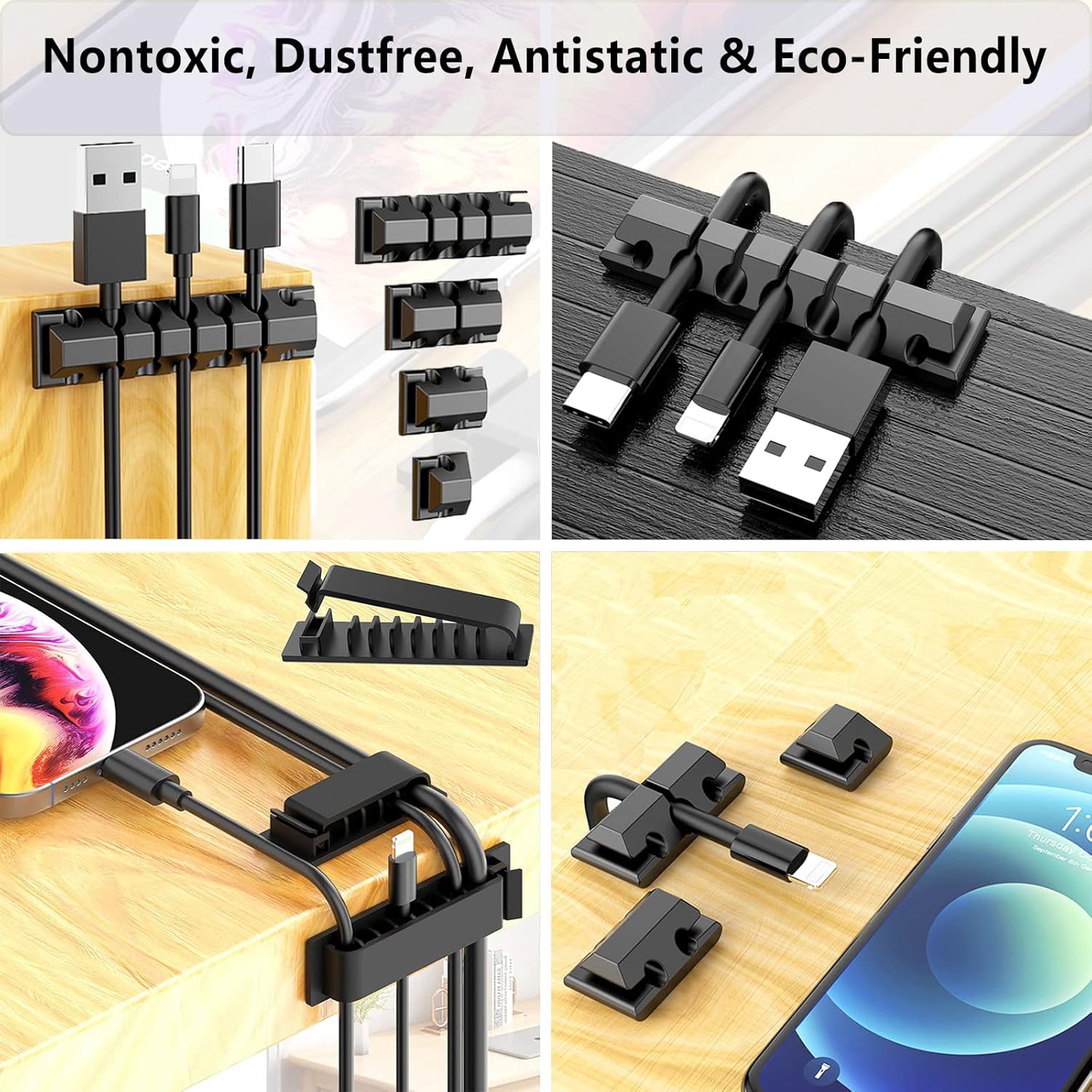 327 PCS Cable Management Kit - - đánh giá và giá Desk Cable Clip