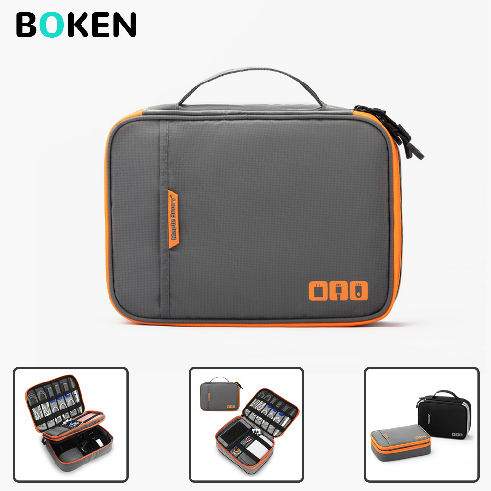 Multi-Compartment Portable Ele - đánh giá và giá Tech Accessories Travel Organizer Pouch