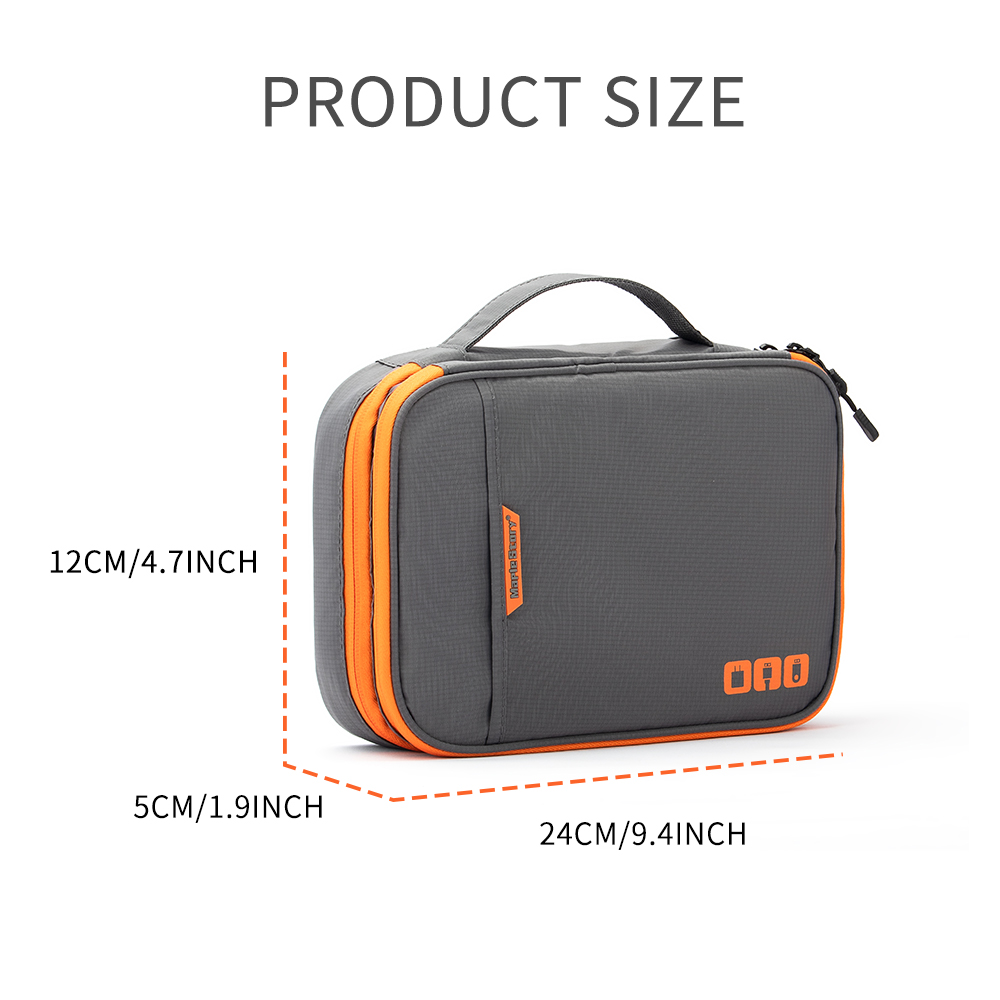 Multi-Compartment Portable Ele - đánh giá và giá Tech Accessories Travel Organizer Pouch