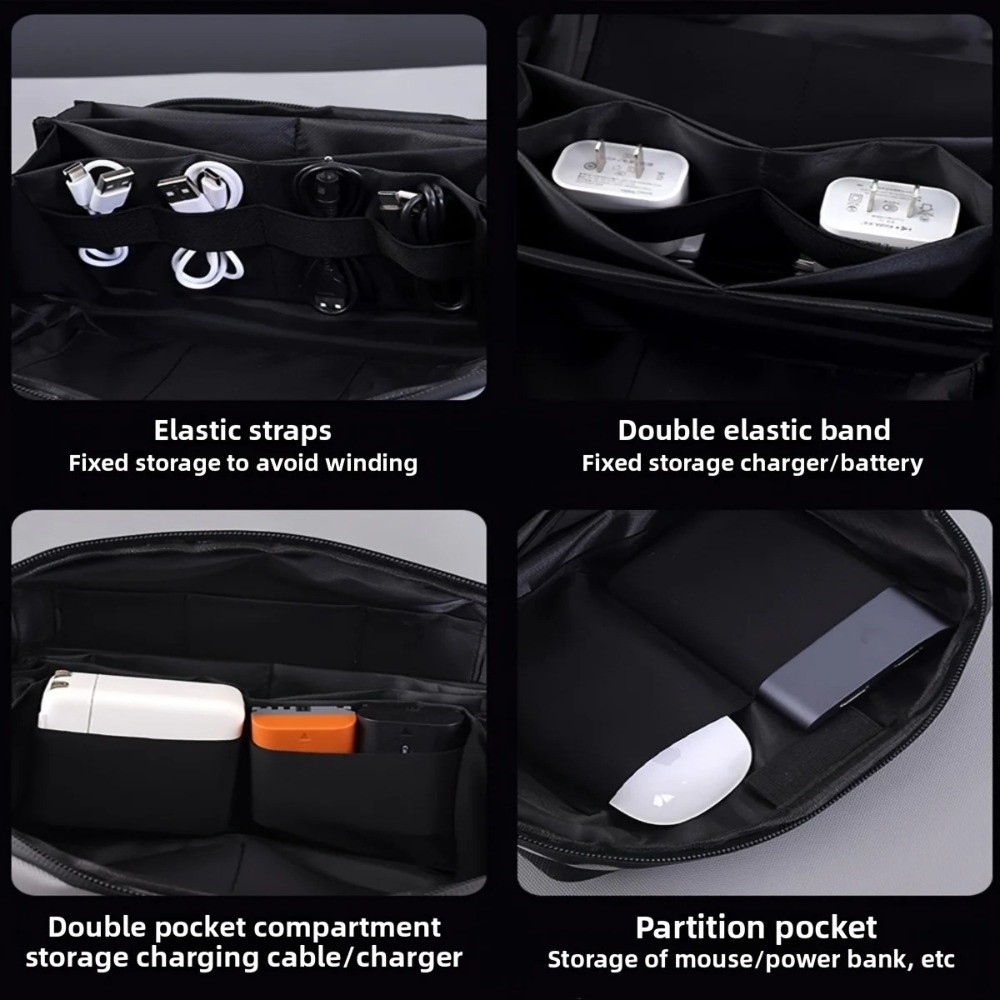 Portable Data Cable Storage Ba - đánh giá và giá Tech Accessories Travel Organizer Pouch