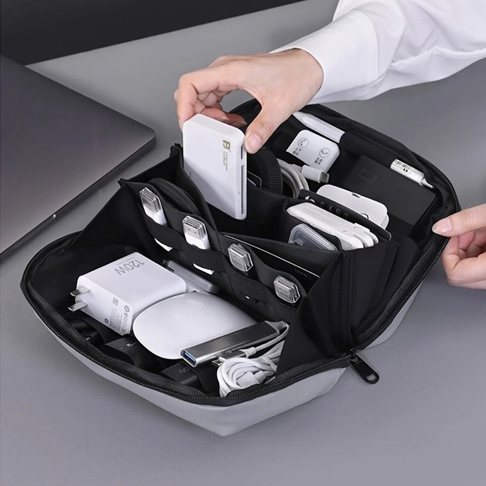 Portable Data Cable Storage Ba - đánh giá và giá Tech Accessories Travel Organizer Pouch
