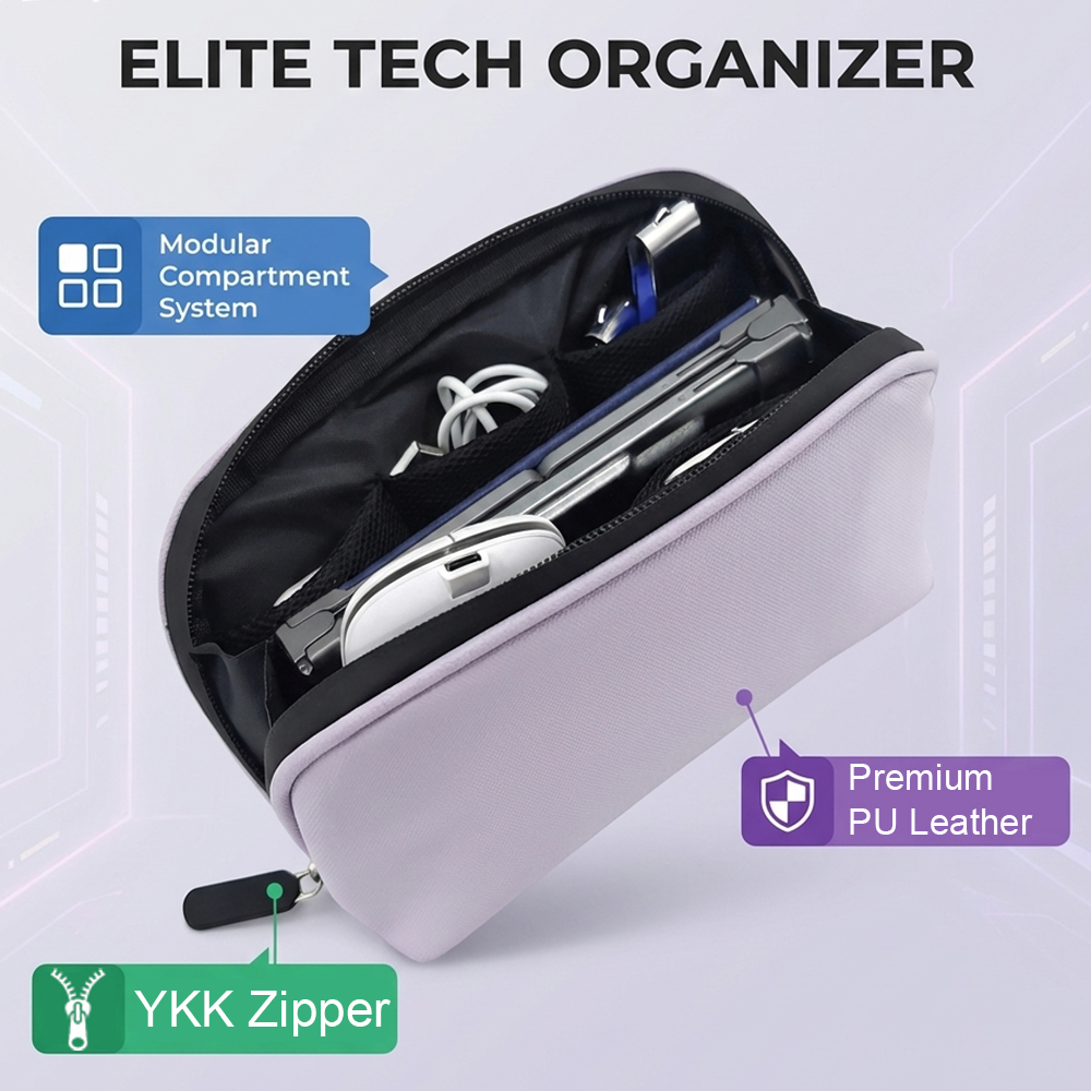 Tech Organizer Bag Portable El - đánh giá và giá Tech Accessories Travel Organizer Pouch