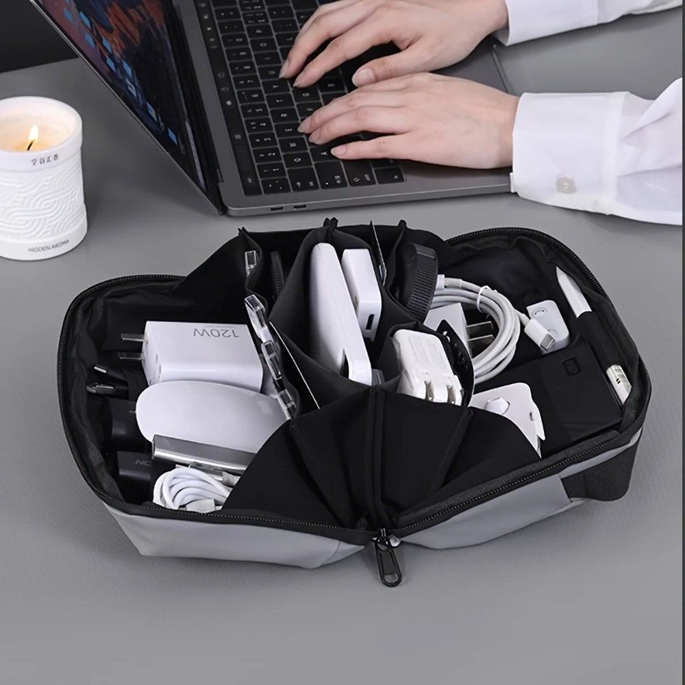 Portable Data Cable Storage Ba - đánh giá và giá Tech Accessories Travel Organizer Pouch