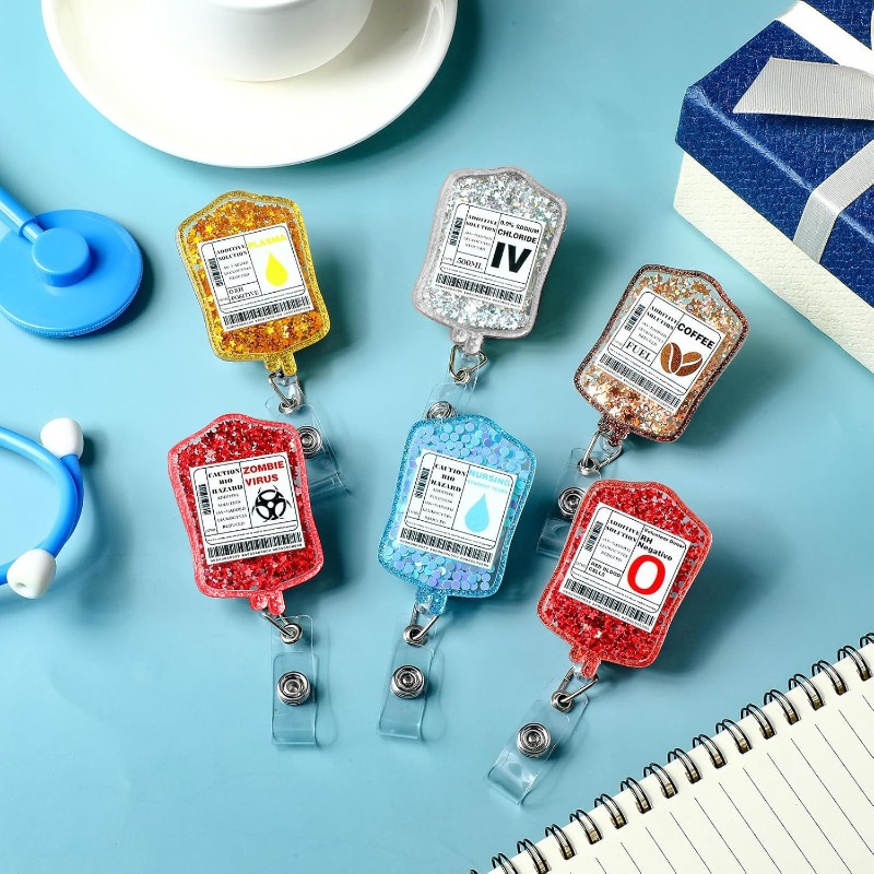 1pc Gift Glitter ID Badge Reel - đánh giá và giá Xray Tech Accessories