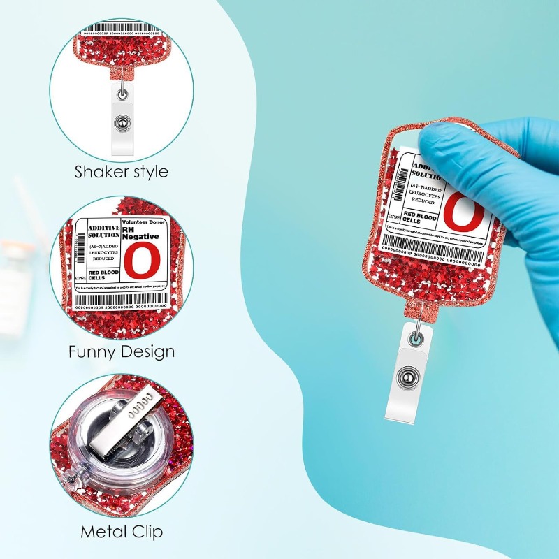 1pc Gift Glitter ID Badge Reel - đánh giá và giá Xray Tech Accessories