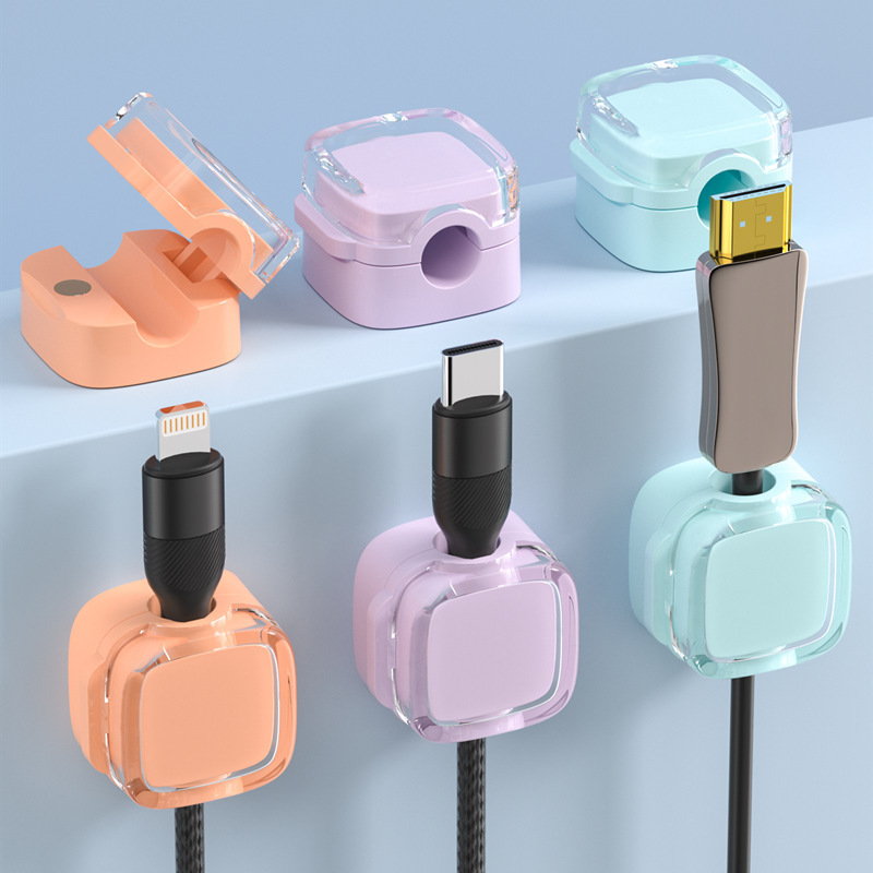 3-Pack Colorful Magnetic Cable - đánh giá và giá Desk Cable Clip