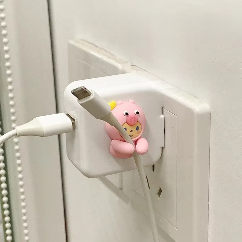 2Pcs Cute Cartoon Silicone Ani - đánh giá và giá Desk Cable Clip